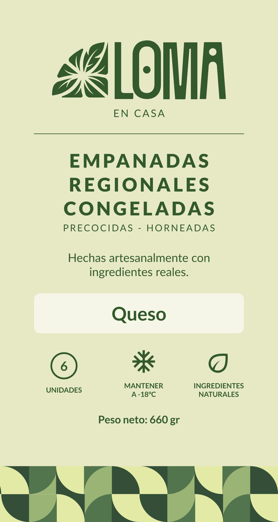Empanada Queso — empaque